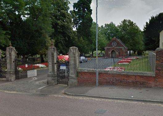 The entrance to Woodlands Cemetery, Gillingham. Picture: Google Street View