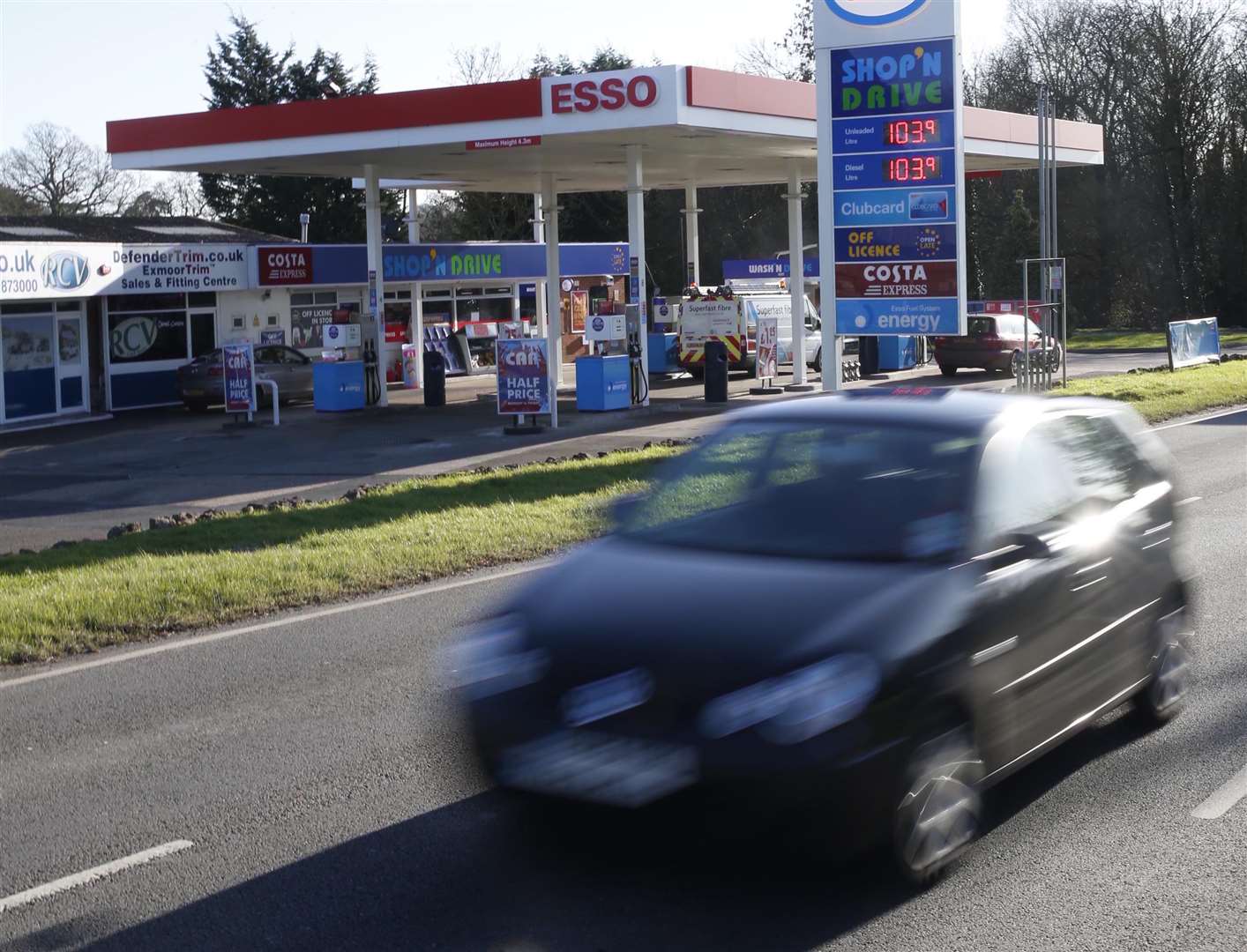 Cranbrook Road in Staplehurst was one of the areas monitored in the study. Picture: Martin Apps