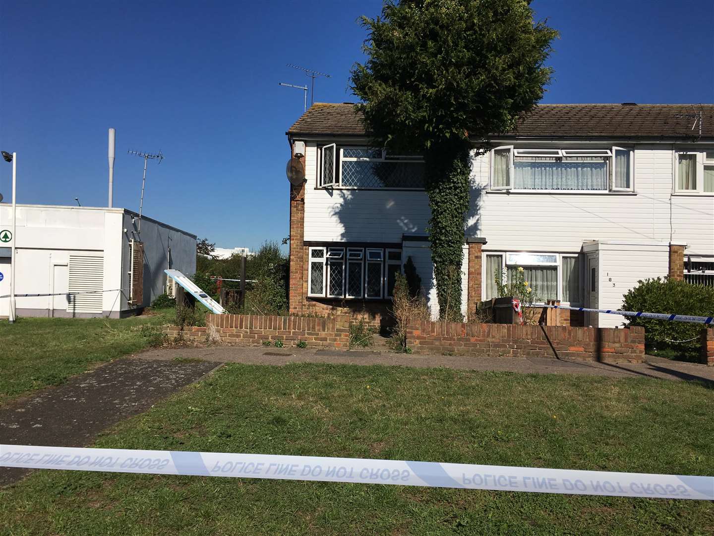 The house was cordoned-off by police on Thursday