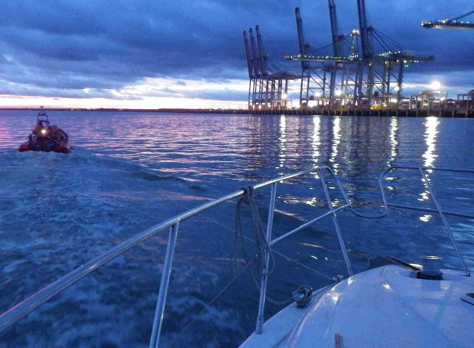 The RNLI launched for a vessel fire