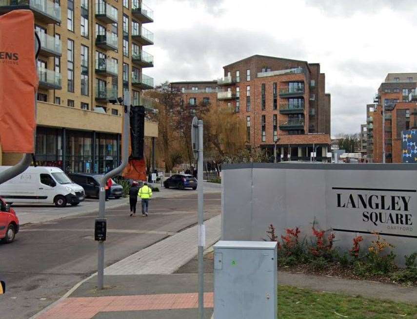 The incident happened outside the Co-op in Langley Square, Dartford. Photo: Google