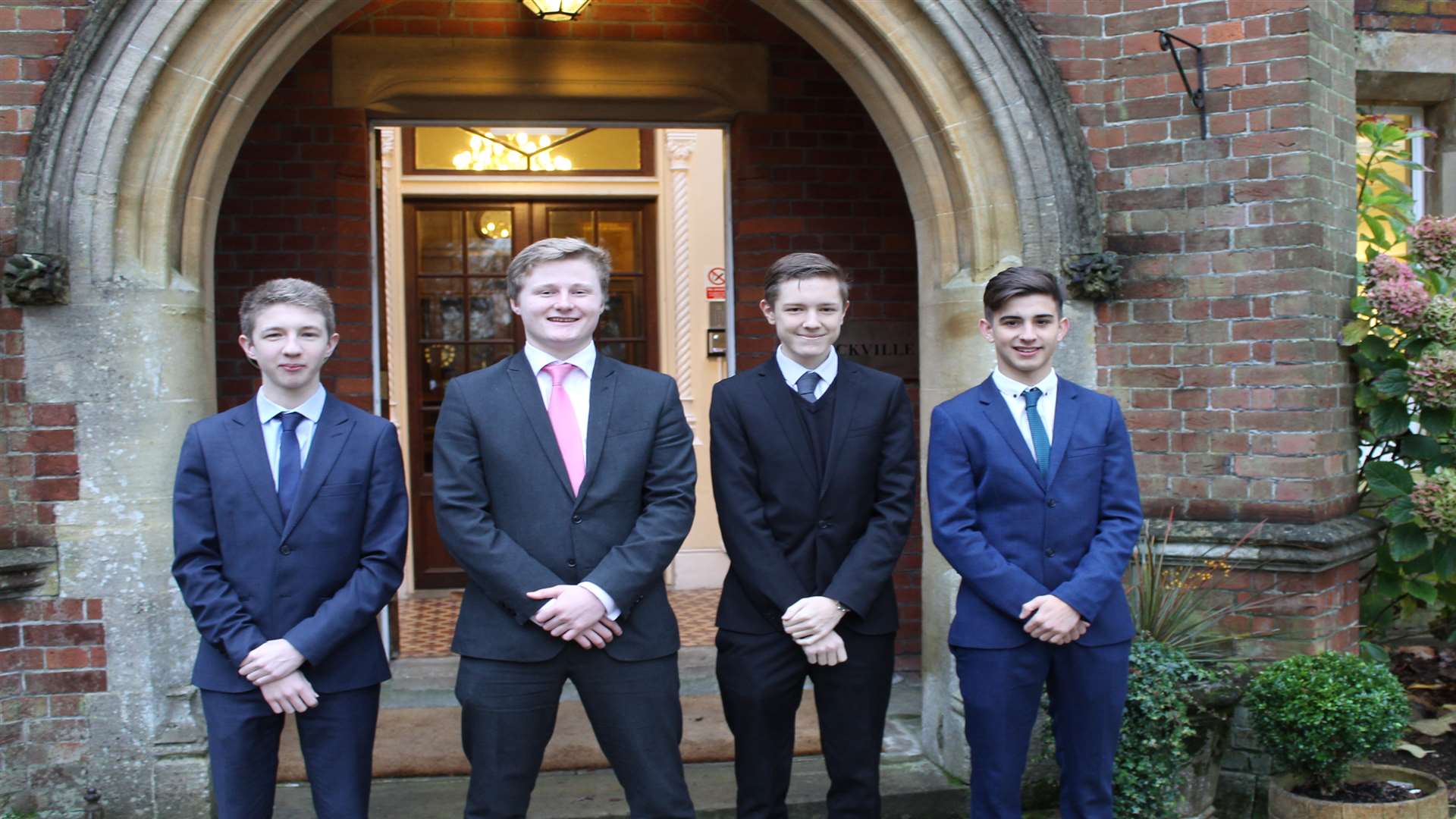 Sackville School, Hildenborough pupils James Harrington, Oscar Goldsmith, Luke McCarthy and Matteo Brown