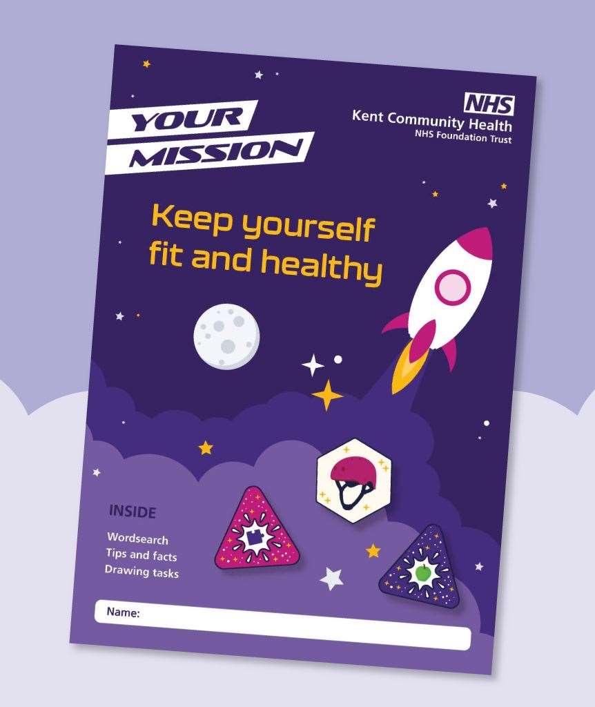 The school booklet was distributed to over 10,000 school children. Picture: Kent Community Health NHS Foundation Trust