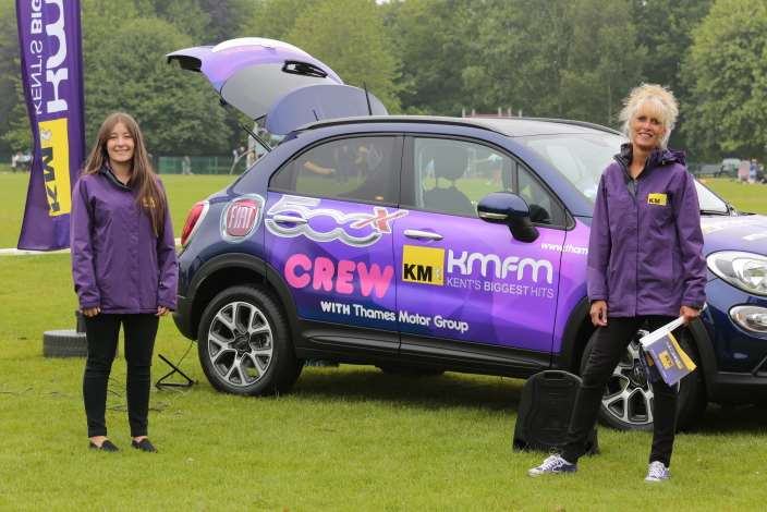 kmfm's Alice Nobbs and Sarah Matthews