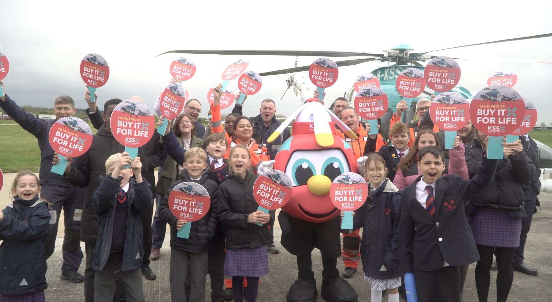 Schoolchildren are being asked to name the helicopter as part of the appeal