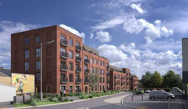 How the apartment blocks proposed for the Cockleshell Walk car park in Sittingbourne town centre could look. Picture: Rainbow Houses