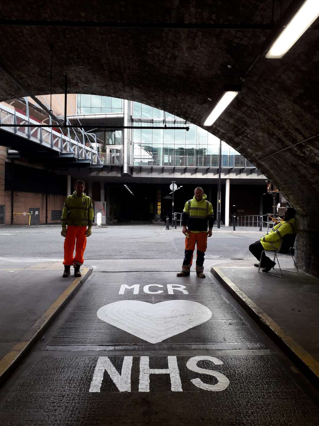 The markings also feature in a car park (Gemma Mcilwaine)