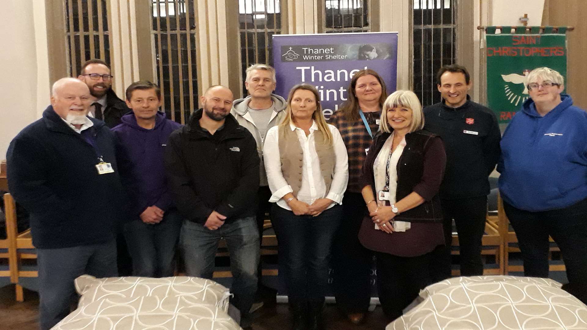 Thanet Winter Shelter volunteers