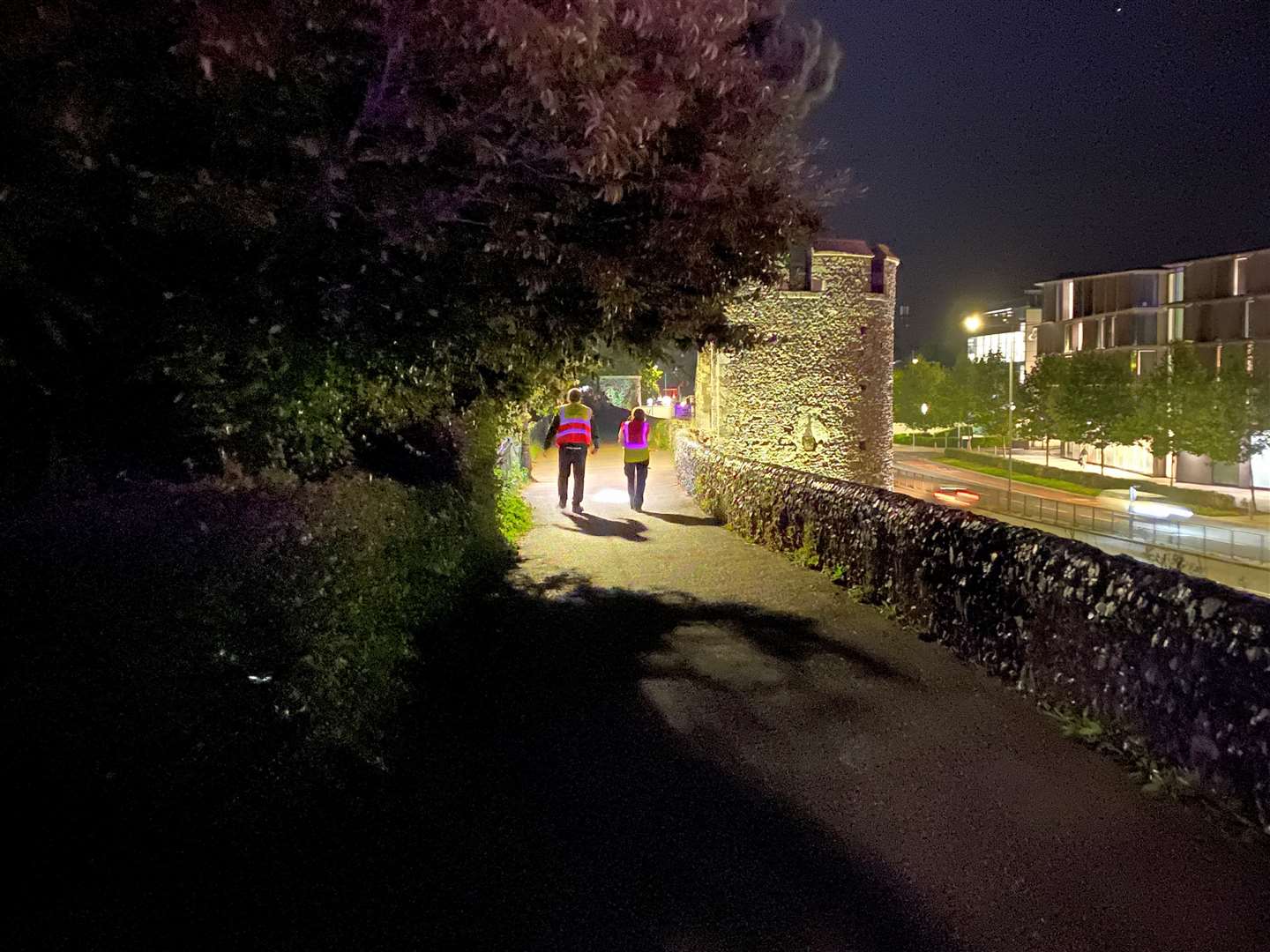 One of the walkways near Dane John Gardens in Canterbury