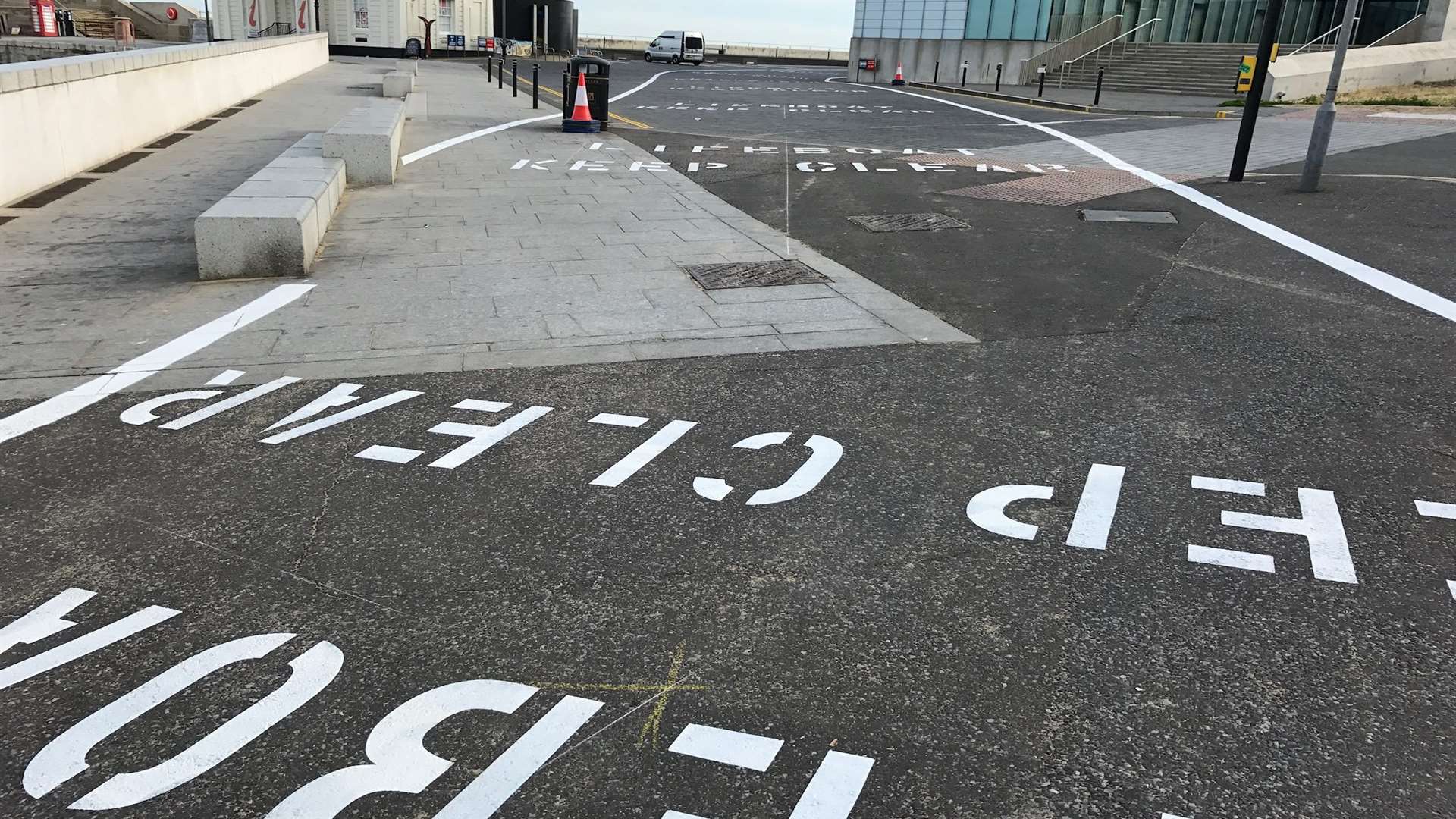 Illegally parked cars had previously blocked the lifeboat's access