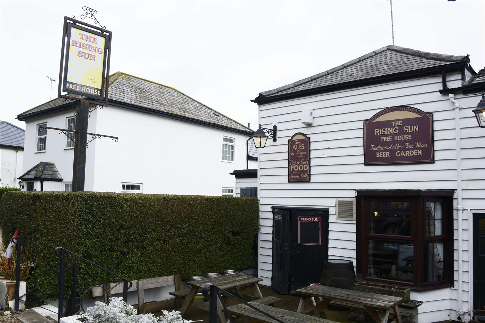 The Rising Sun was built in 1692 and was used to make fishing nets but this changed in 1784 when Richard Sutton opened it as an ale house and it has been selling pints ever since