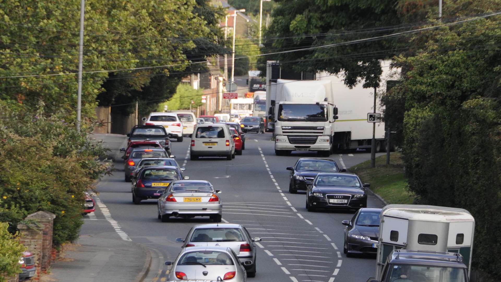 The junction of the A2 with the A251 Ashford Road.