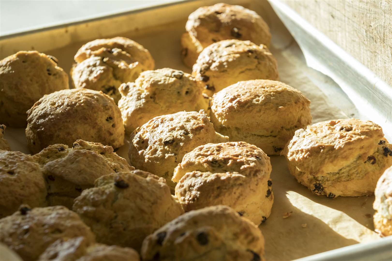 Freshly baked fruit scones from the National Trust Picture: National Trust Images/Chris Lacey