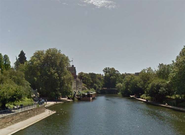 The restaurant sits on the River Medway in the centre of Maidstone