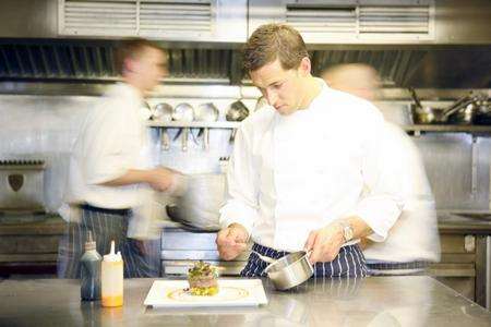 Kent chef Richard Phillips at Chapel Down Vineyard, near Tenterden