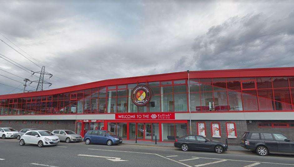 Ebbsfleet United's homeground Stonebridge Road. Picture: Google Street View