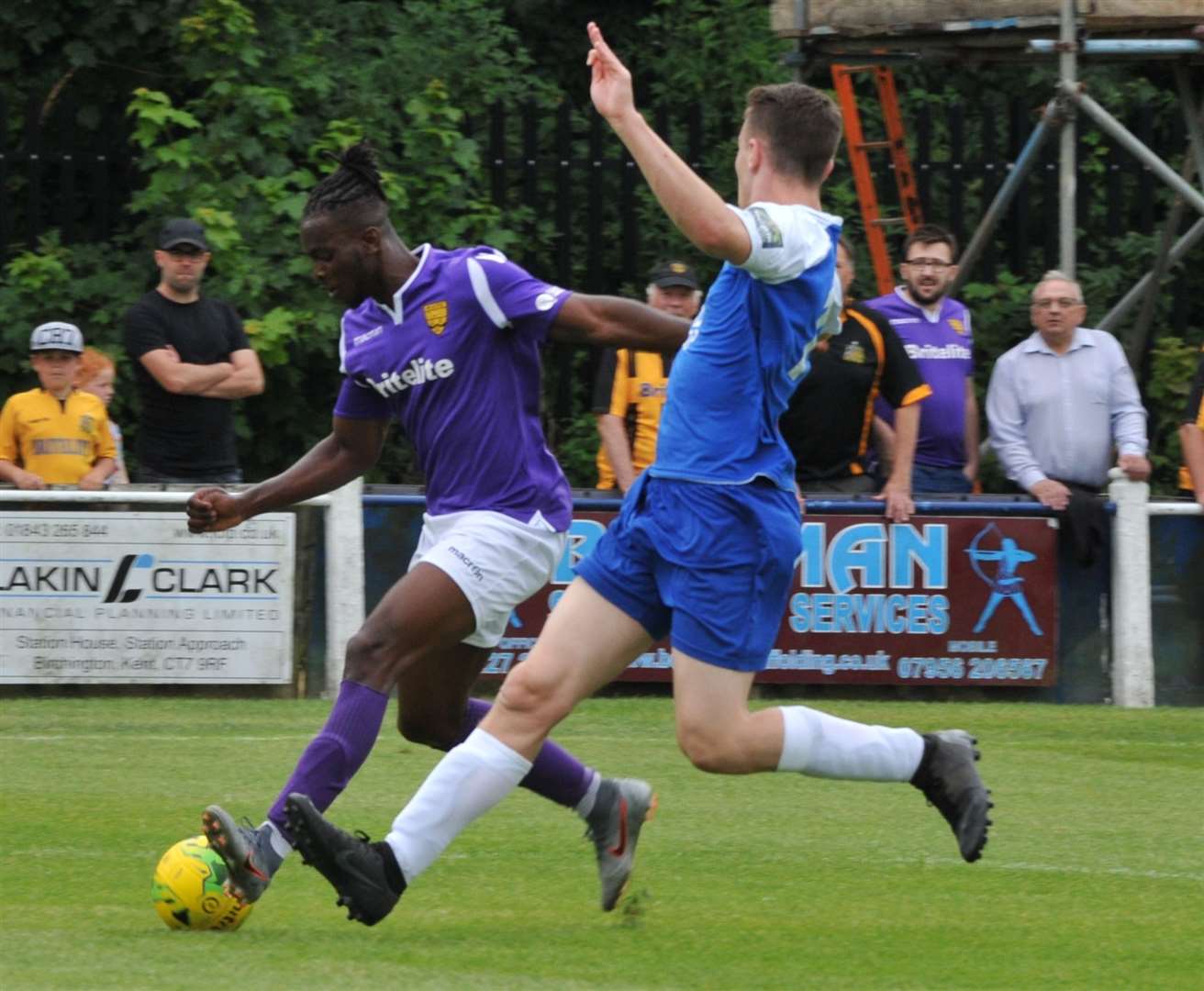 Ibrahim Olutade is back at Leatherhead on loan Picture: Steve Terrell