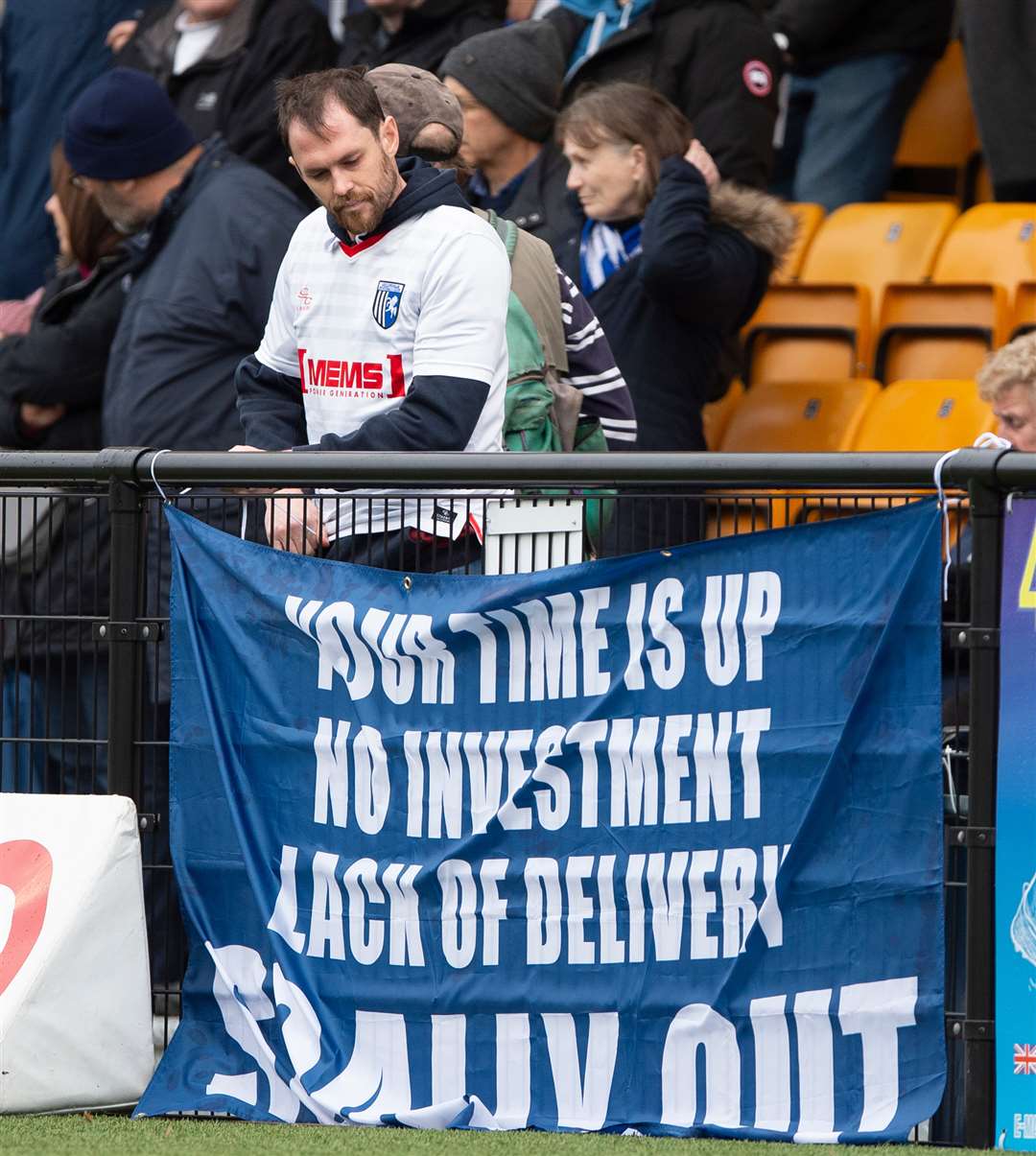 Gillingham fans at Slough Picture: Ady Kerry