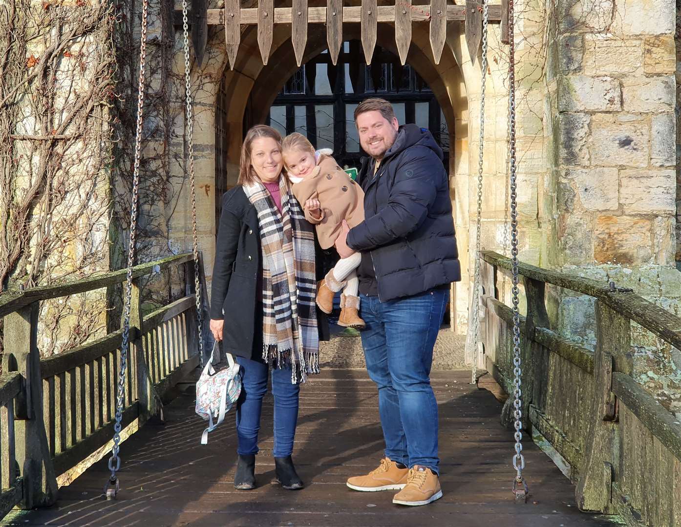 Sam and Lauren Robinson with their daughter Molly