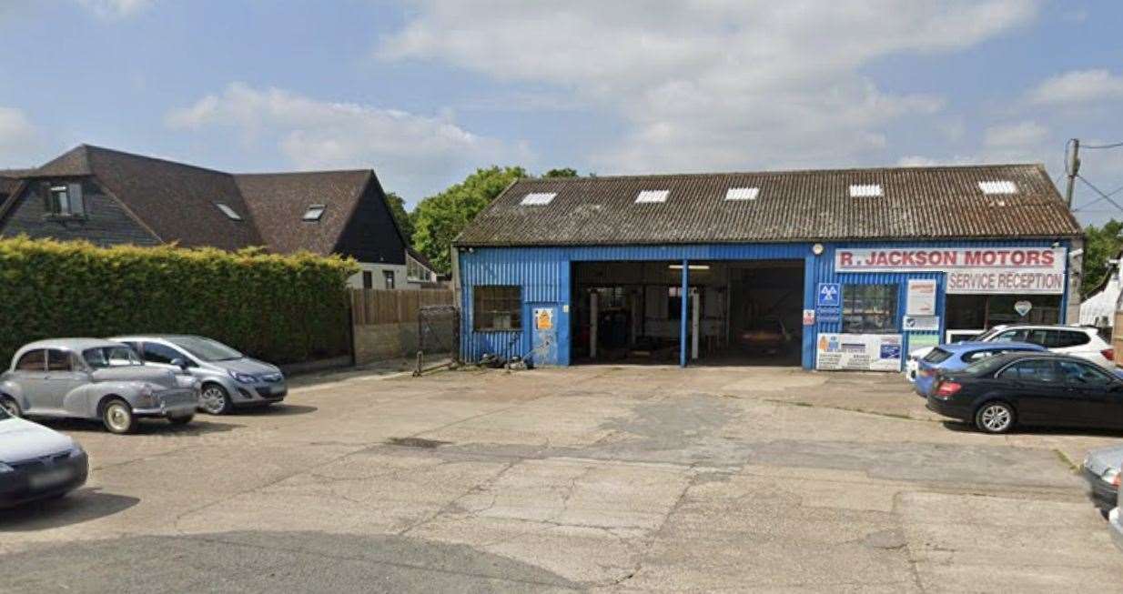 R. Jackson Motors at Bullockstone Road, Herne Bay, had serviced and repaired vehicles and agricultural equipment for decades. Photo: Google