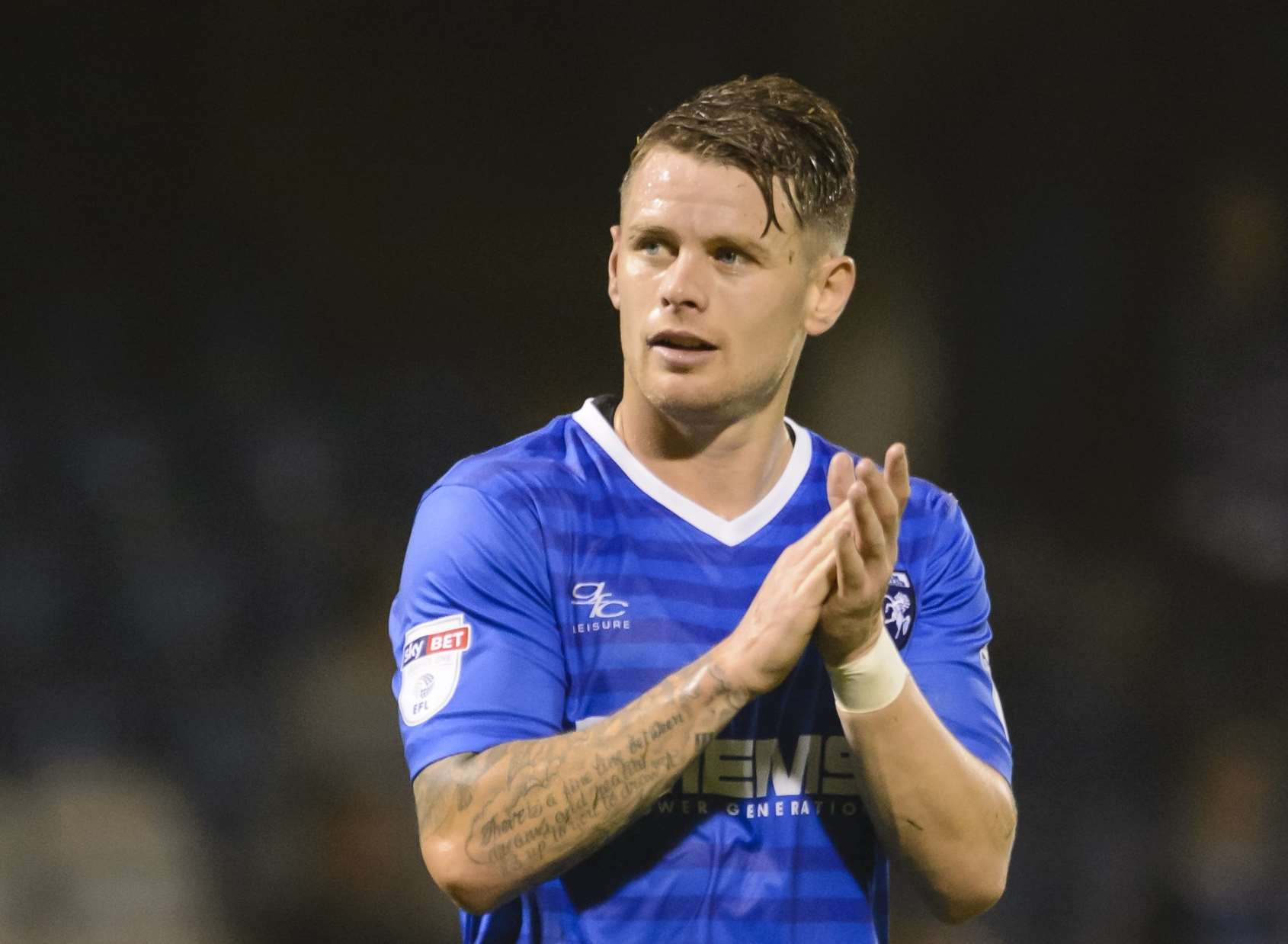 Gillingham midfielder Mark Byrne Picture: Andy Payton