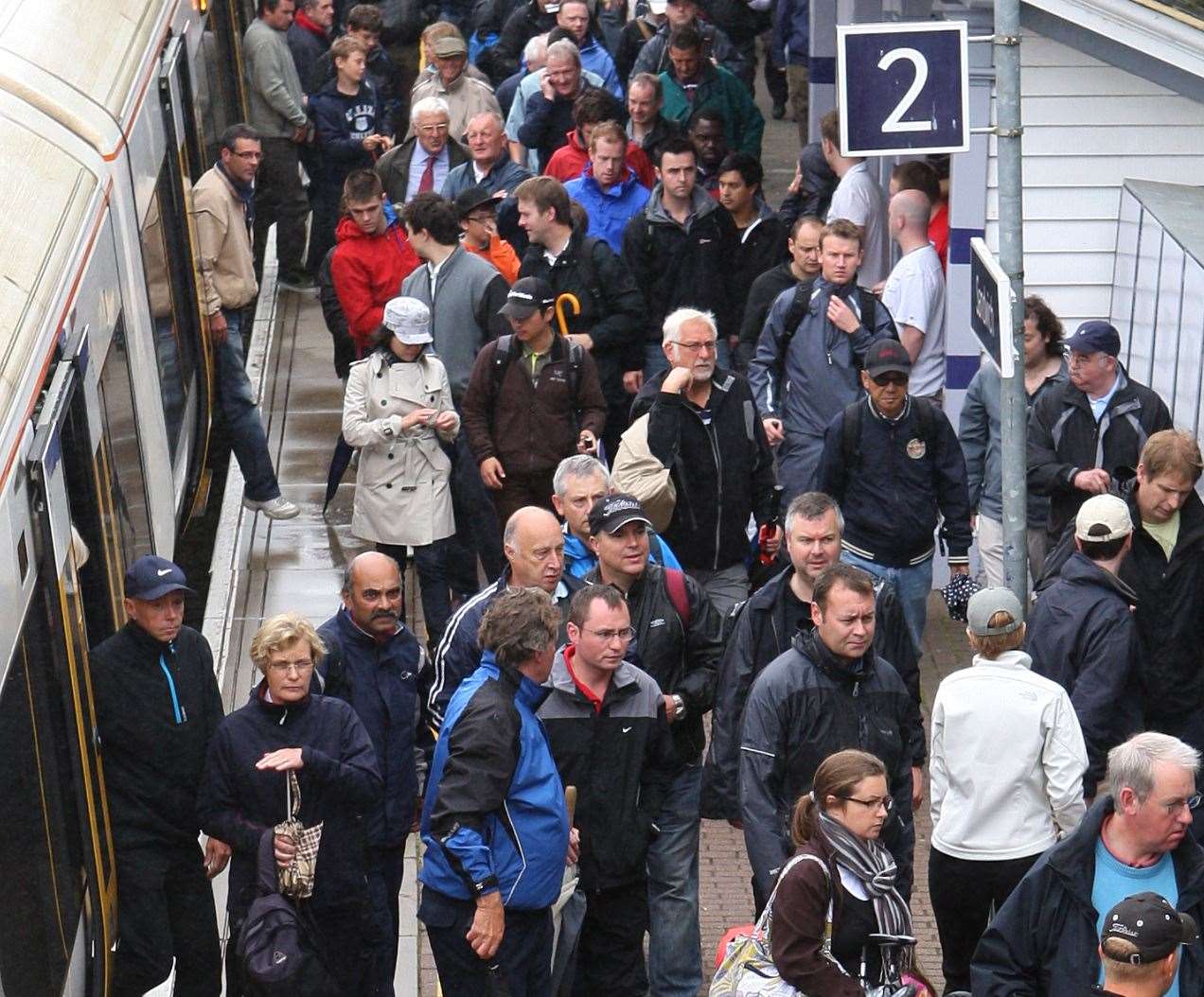 The Open caused congestion at Sandwich railway station in 2011 Picture: Terry Scott