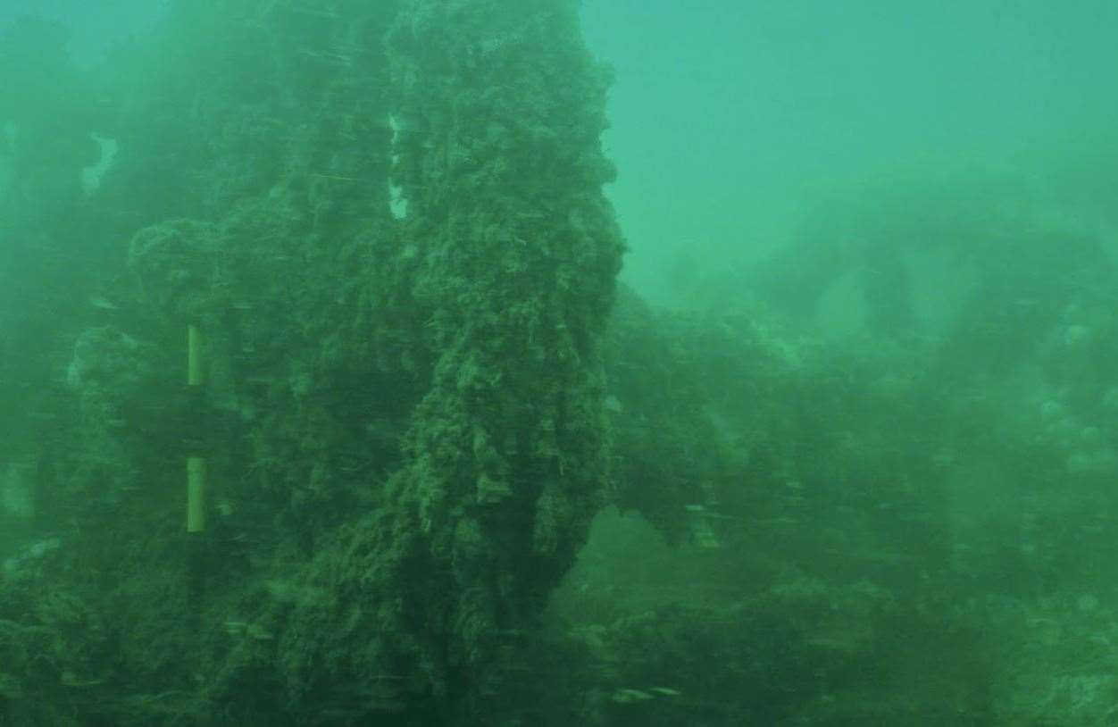 The flywheel crank pump on the deck of GAD23. Picture copyright Wessex Archaeology