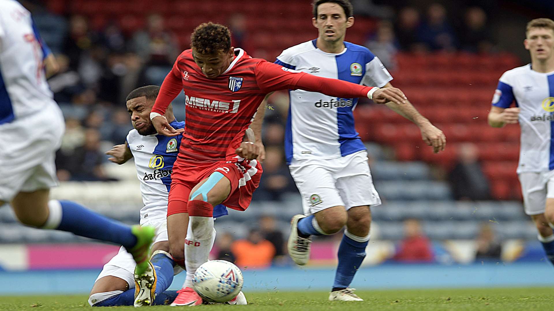 Sean Clare breaks through the Rovers defence Picture: Barry Goodwin