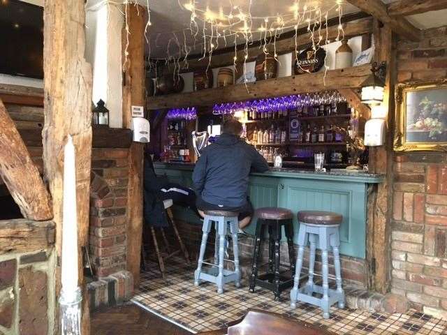 Half a dozen tall stools at the bar provide regulars, who are just in for a pint or two, with the opportunity to share a drink and a chat without disturbing diners