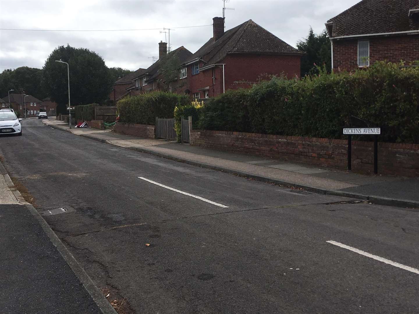 Dickens Avenue, Canterbury, which was the scene of a brutal double murder two years ago.