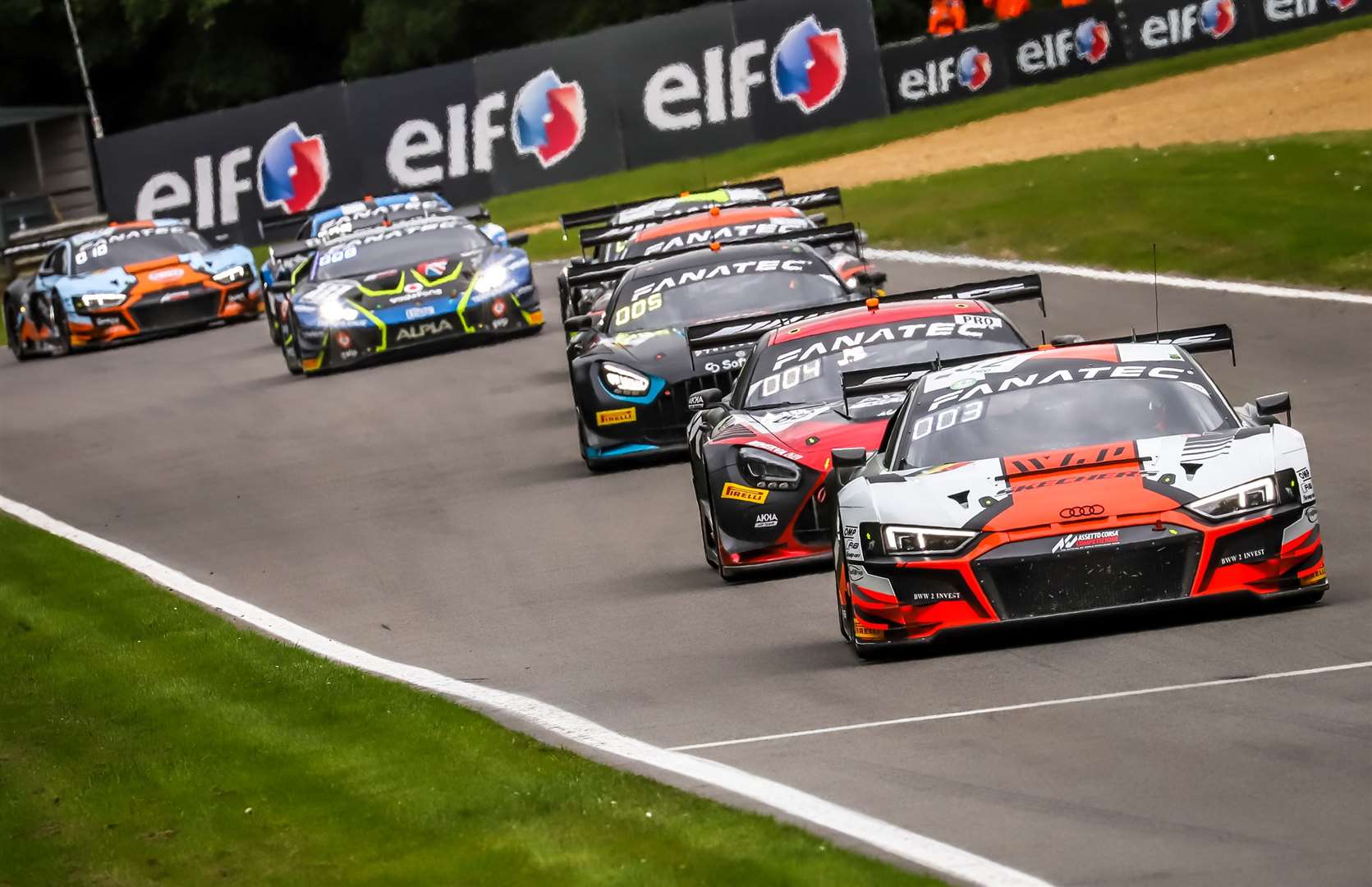 The Team WRT Audi crew of Dries Vanthoor and Charles Weerts claimed the title on Sunday – WRT's eighth Sprint Cup crown. Picture: SRO