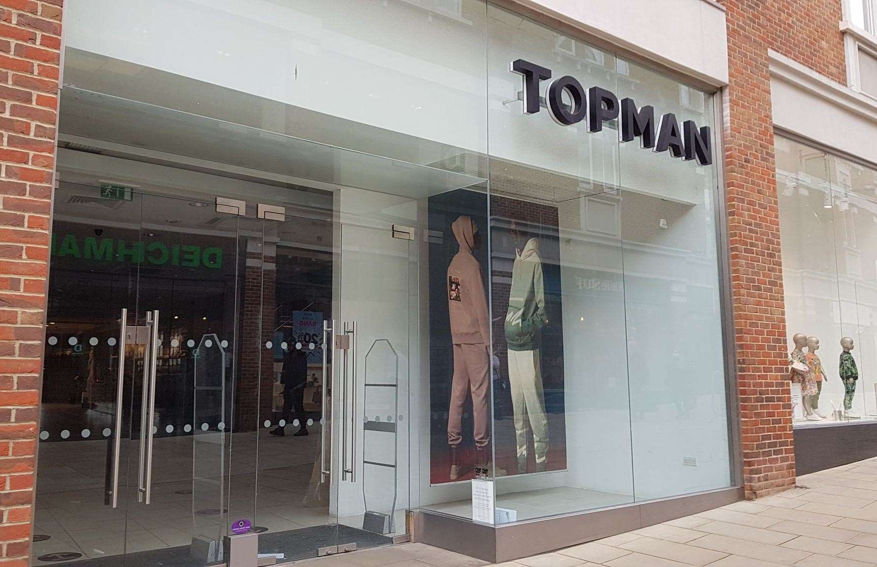 The Whitefriars unit in 2021, having previously been occupied by Topshop and Topman since 2005