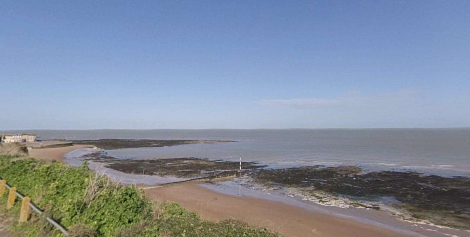 The porpoise was found on Palm Bay beach, Margate. Picture: Google