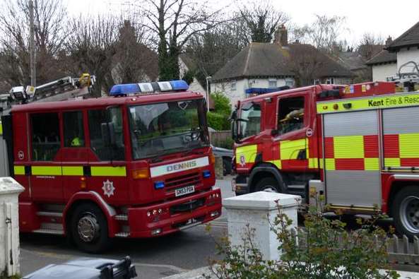 A woman had to be cut free from her car following a crash in Herne Bay