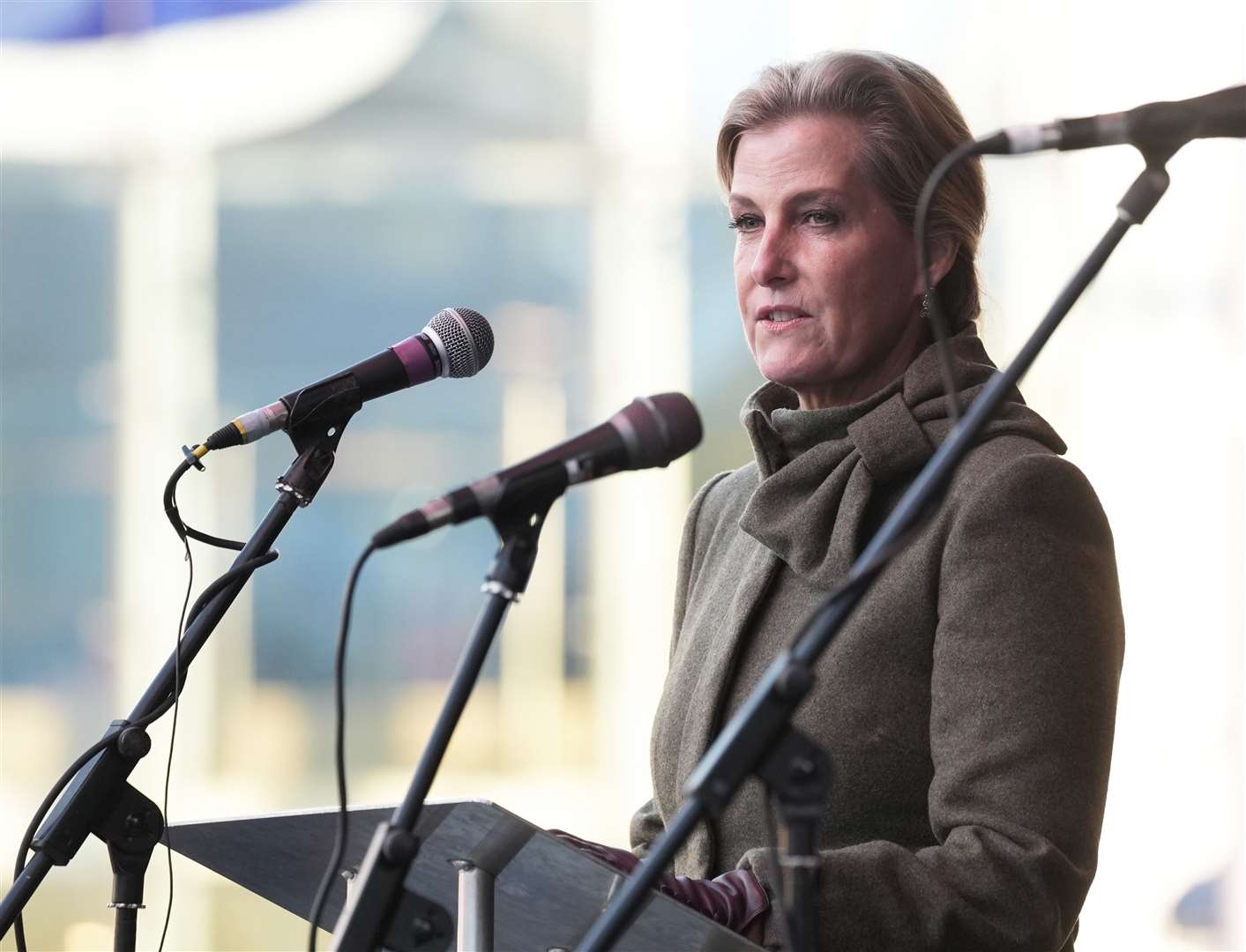 The Duchess of Edinburgh during the service (Jacob King/PA)