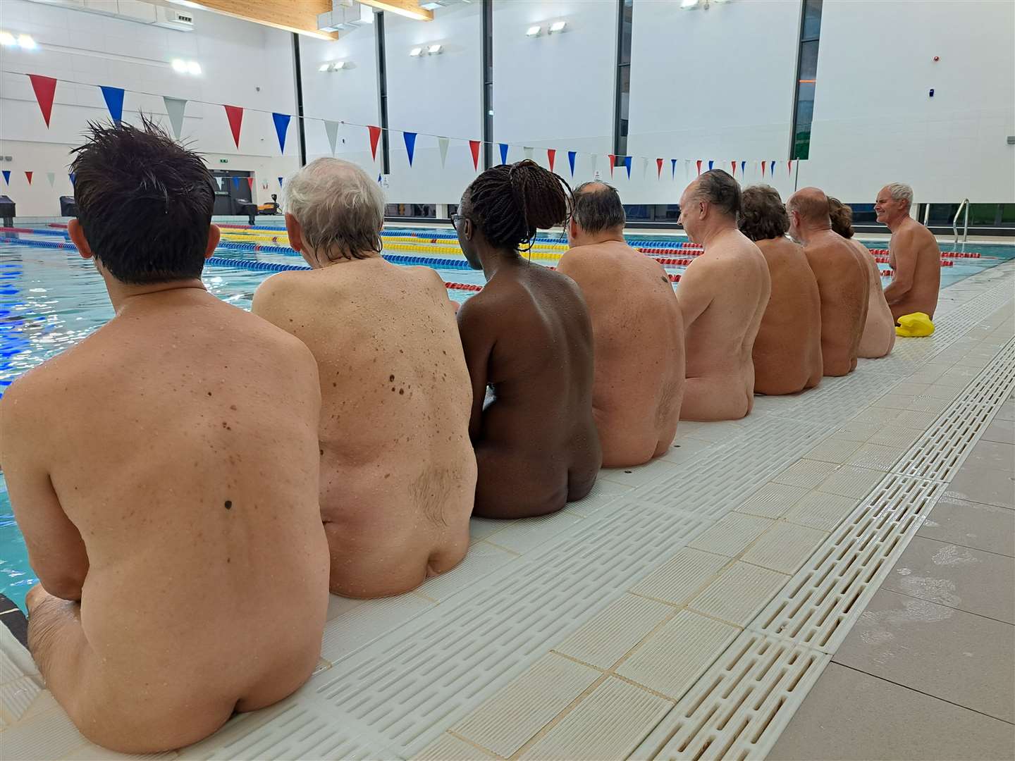 I found there to be a touching camaraderie between all those taking part in Dover Naturist Swim