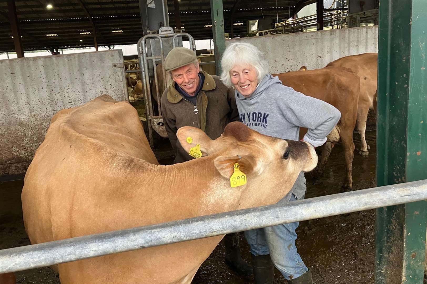 Michael and Rosemary Sargent on their farm near Biddenden