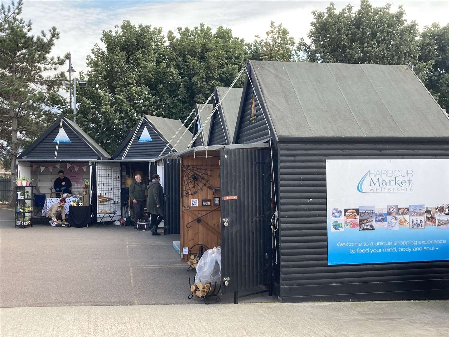 Whitstable Harbour Market huts