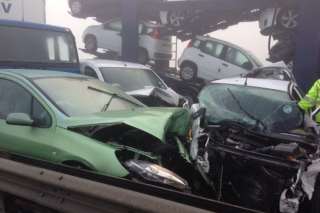 Aftermath of the Sheppey Crossing crash. Picture: Martin Stammers