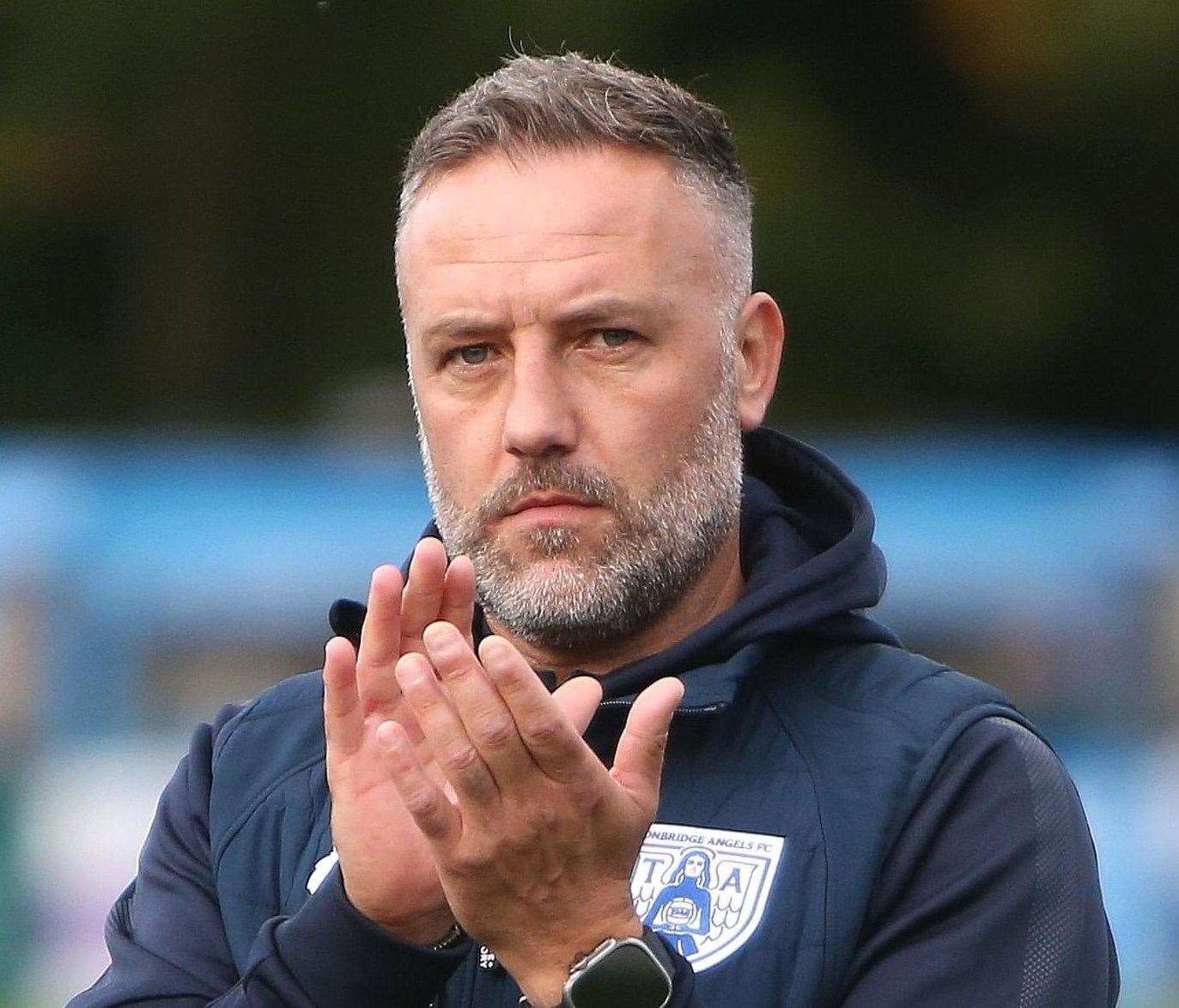 Tonbridge Angels manager Jay Saunders. Picture: David Couldridge