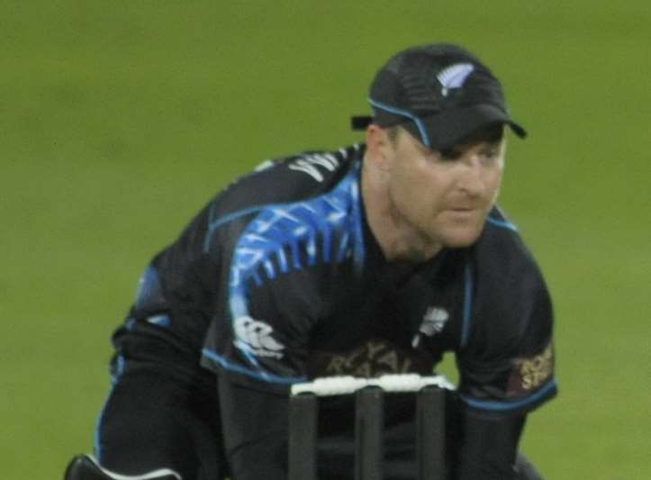 Brendan McCullum in action for New Zealand at Canterbury in 2013