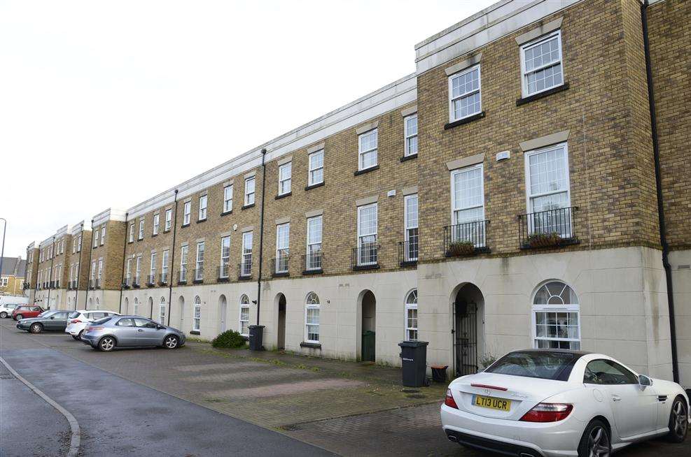 Marigold Way, near where armed police have descended