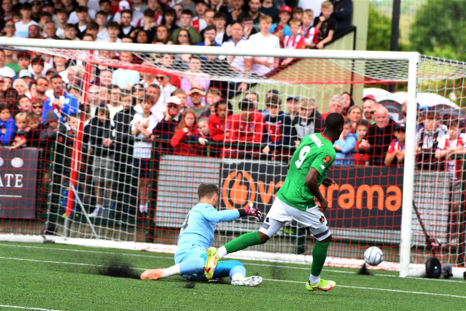 Rakish Bingham gave Ebbsfleet the lead midway through the first half. Picture: Barry Goodwin