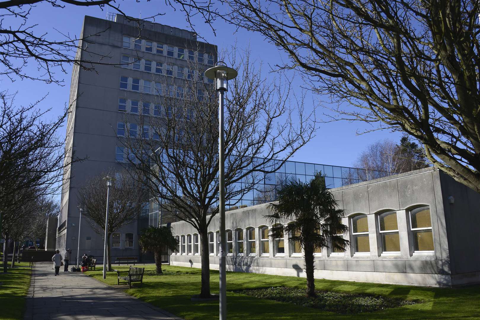 The police were called to Folkestone Civic Centre last night. Picture: Paul Amos