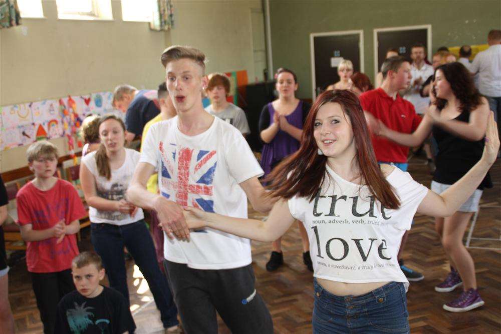 Rehearsals for the Maidstone Scout Gang Show