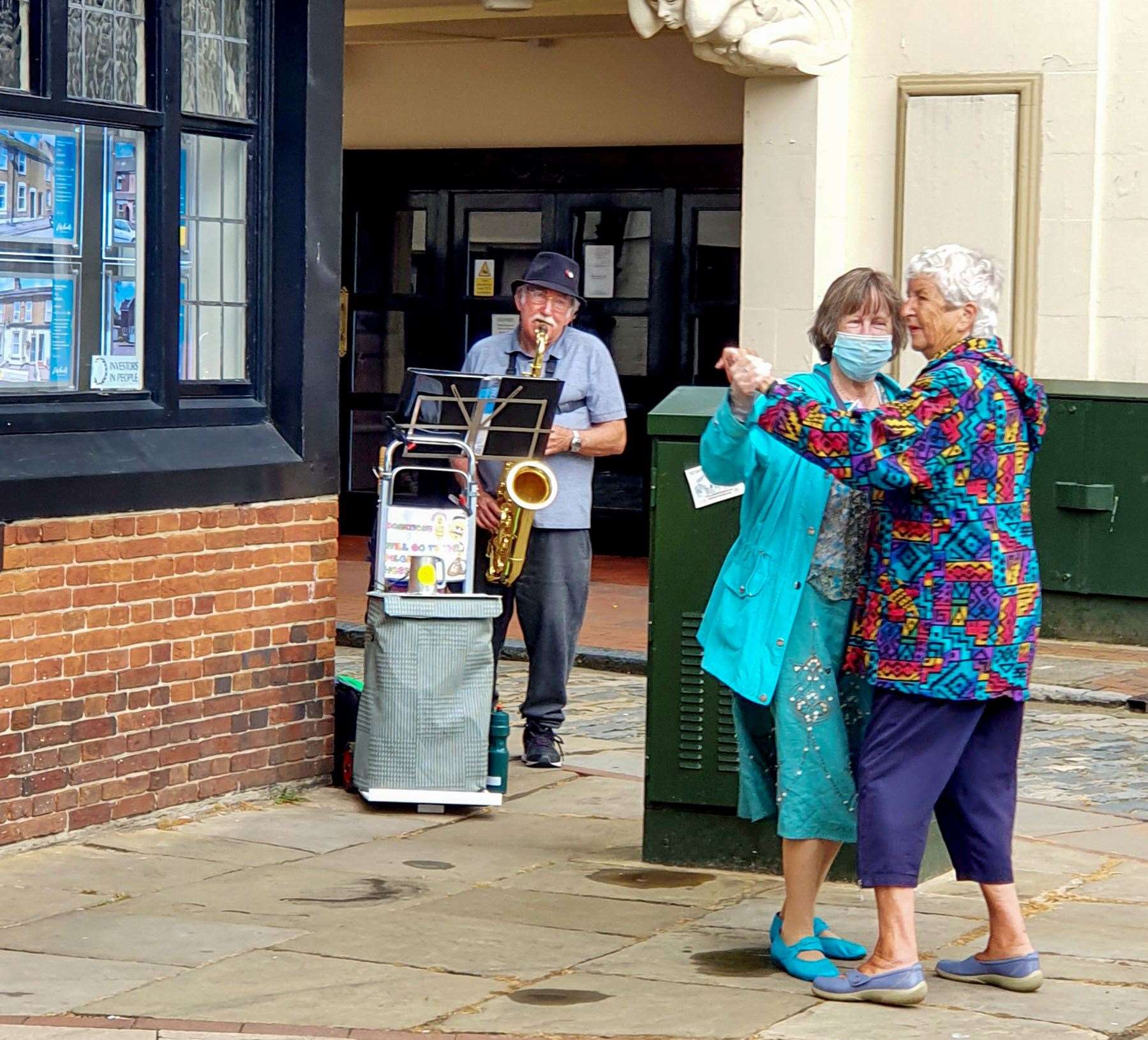 Kathy West told how wonderful it was seeing these "lovely ladies" having a dance. She added: "Made me smile. If I'd had a partner I'd have joined in."