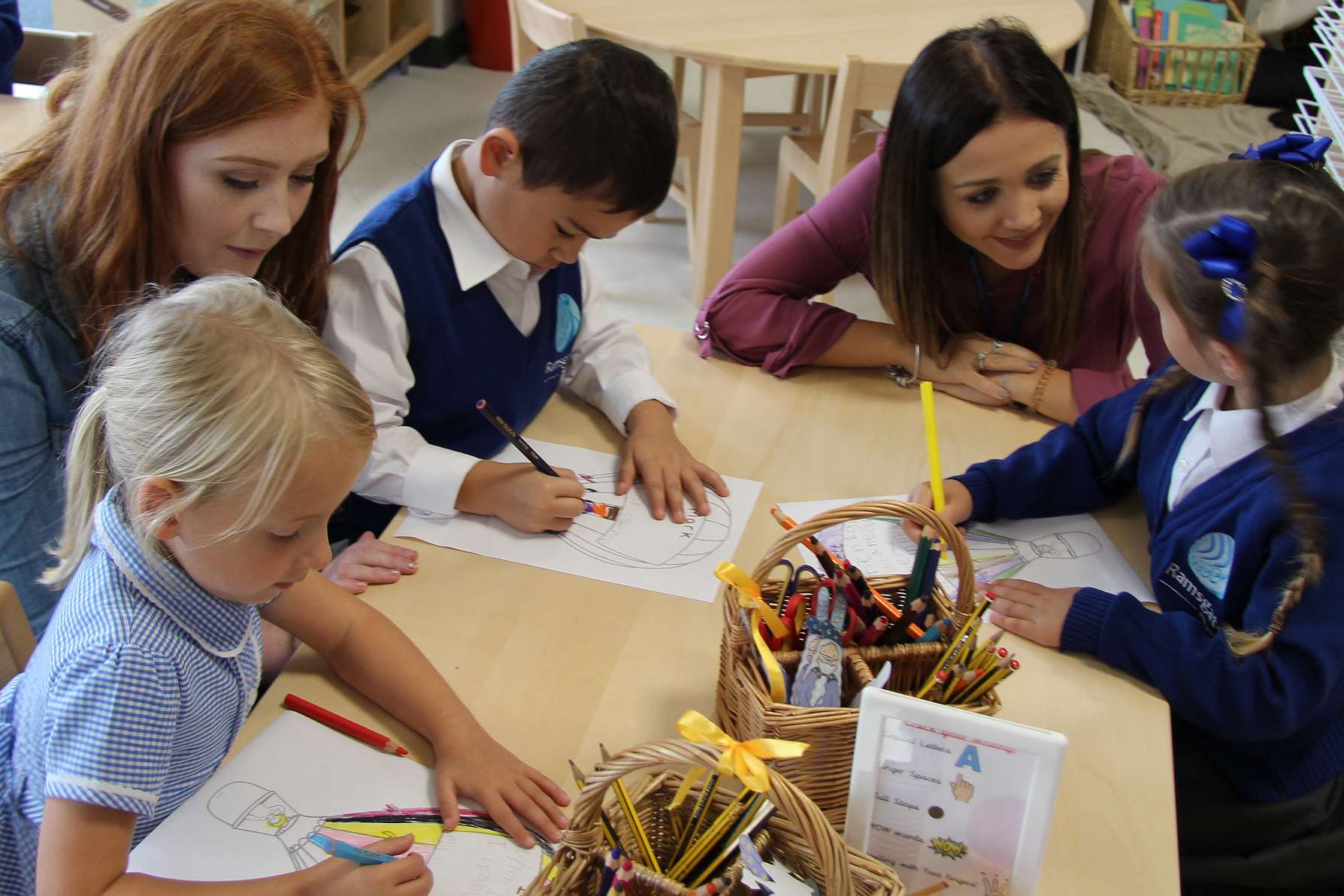 Classroom stock image