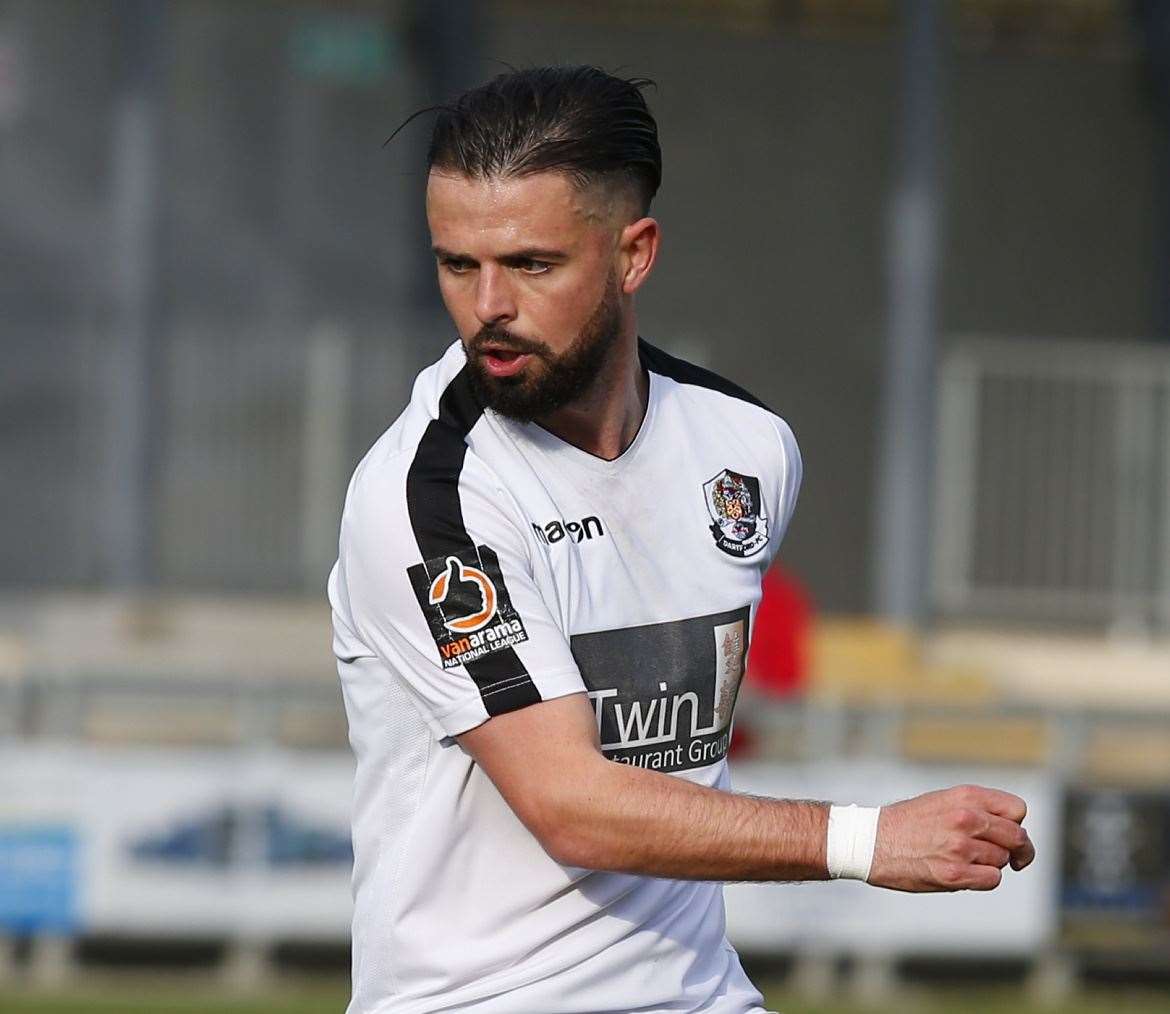 Dartford midfielder Ben Greenhalgh Picture: Andy Jones