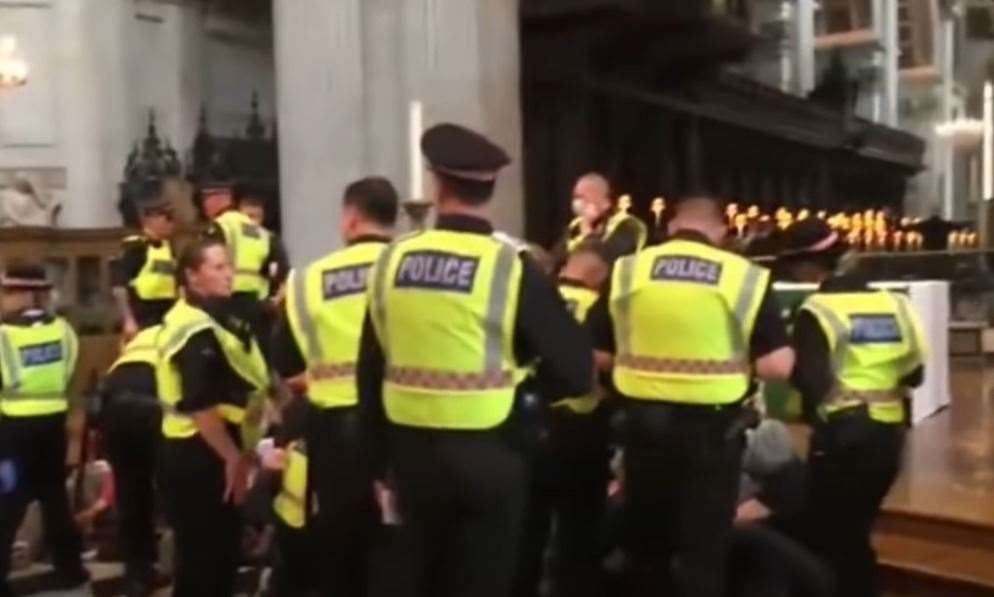 More than 500 people have been arrested following protests held in London over the last two weeks. Picture: Extinction Rebellion