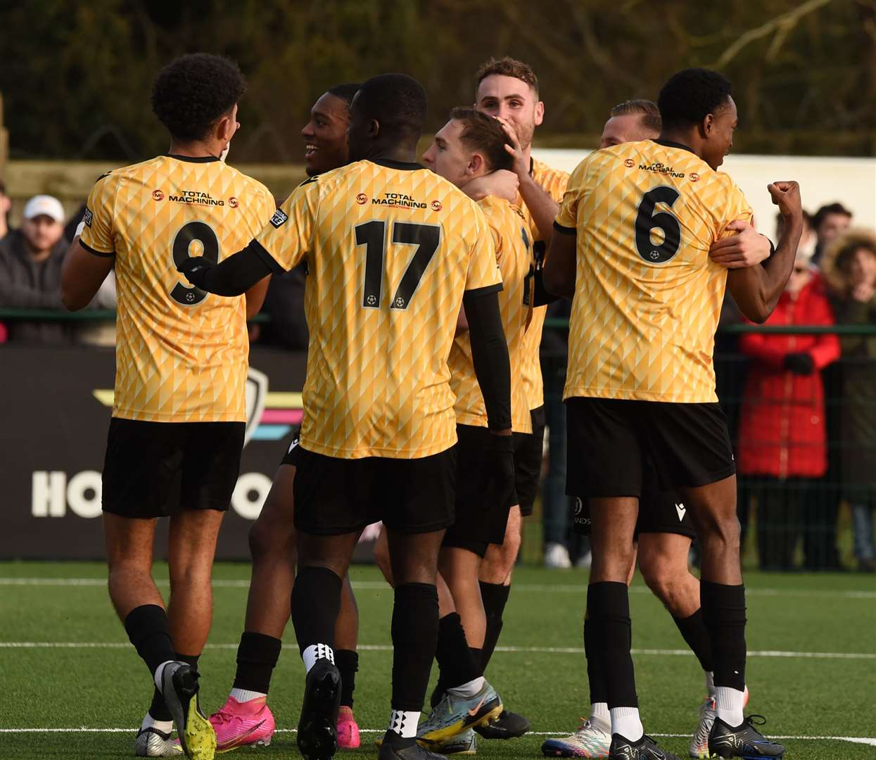 National League South: Tonbridge (blue) 1-1 Maidstone. Matt Rush 1-0. Picture: Steve Terrell